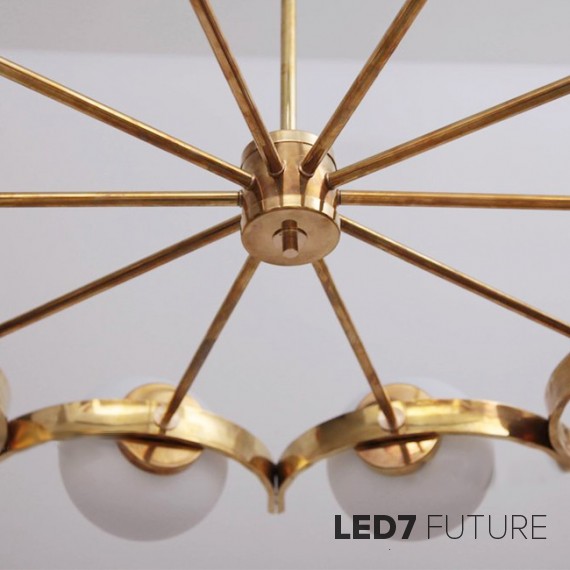 John Salibello - Circular Brass Chandelier